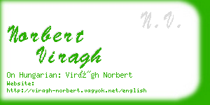 norbert viragh business card